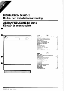 Bruksanvisning ElektroHelios DI820-2 Diskmaskin