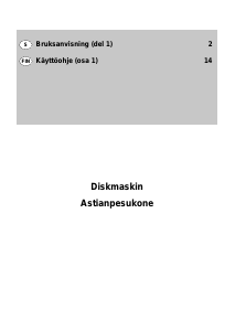 Bruksanvisning ElektroHelios DI4550 Diskmaskin