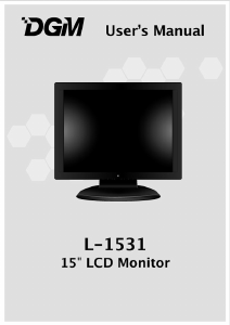 说明书 DGML-1531液晶显示器