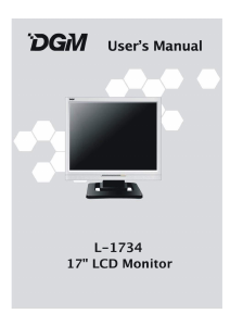 说明书 DGML-1734液晶显示器