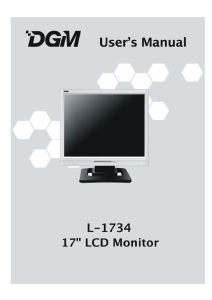 Handleiding DGM L-1734 LCD monitor