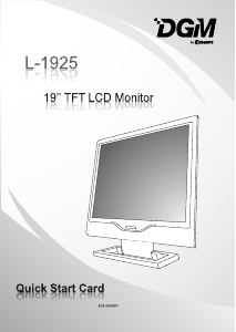 Manual DGM L-1925 LCD Monitor