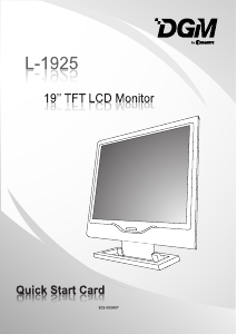 Handleiding DGM L-1925 LCD monitor