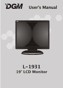 Manual DGM L-1931 Monitor LCD