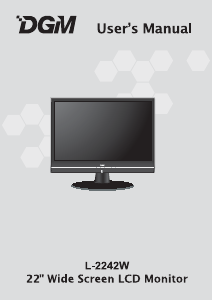 Handleiding DGM L-2242W LCD monitor