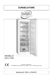 Manuale DAYA DCV-170H Congelatore