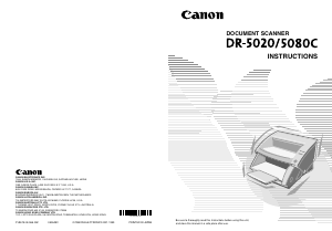 Handleiding Canon DR-5020C Scanner