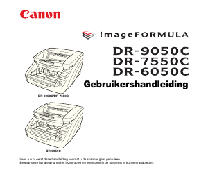 Handleiding Canon DR-6050C imageFORMULA Scanner