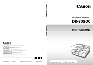 Handleiding Canon DR-7080C Scanner