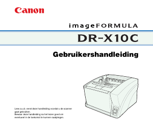 Handleiding Canon DR-X10C imageFORMULA Scanner