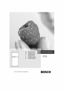 Manual Bosch KSV25610 Frigorífico combinado