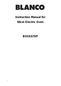 Handleiding Blanco BOSE67XP Oven