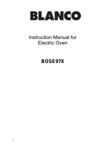 Handleiding Blanco BOSE97X Oven