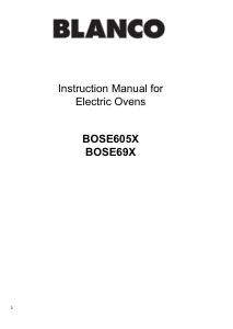 Handleiding Blanco BOSE605X Oven
