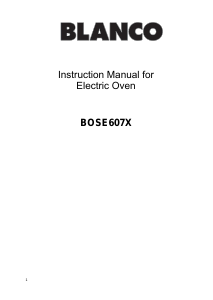 Handleiding Blanco BOSE607X Oven