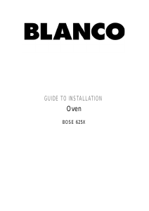 Handleiding Blanco BOSE625X Oven
