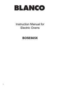 Handleiding Blanco BOSE665X Oven