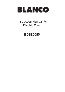 Handleiding Blanco BOSE709M Oven