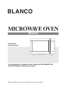 Handleiding Blanco MF34STX Magnetron