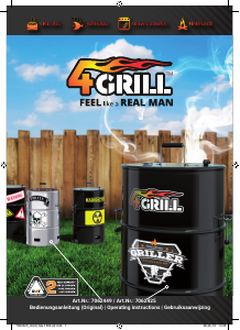 Bruksanvisning 4Grill 7062449 Utegrill
