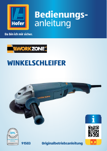 Bedienungsanleitung Workzone 91503 Winkelschleifer
