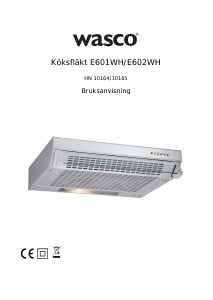 Bruksanvisning Wasco E601WH Köksfläkt