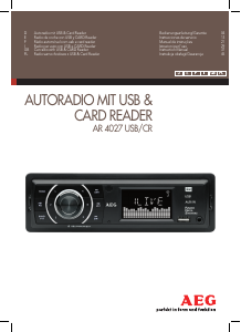 Manual AEG AR 4027 Auto-rádio