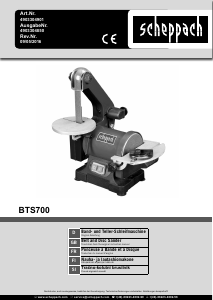 Handleiding Scheppach BTS700 Bandschuurmachine