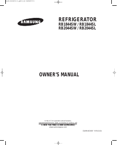 Bruksanvisning Samsung RB1844SW Kyl-frys