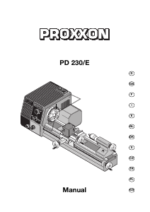 Bruksanvisning Proxxon PD 230/E Svarv