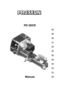 Bruksanvisning Proxxon PD 250/E Svarv