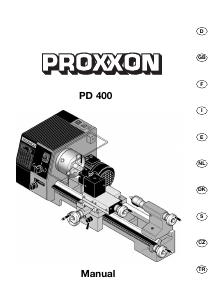 Bruksanvisning Proxxon PD 400 Svarv