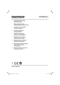 Manuál Pattfield PE-ARM 36 Li Travní sekačka