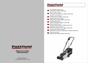 Manuale Pattfield PE-EM 1032 Rasaerba
