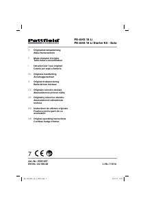 Handleiding Pattfield PE-AHS 18 Li Heggenschaar