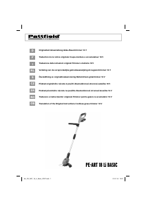 Návod Pattfield PE-ART 18 Li Basic Strunová kosačka