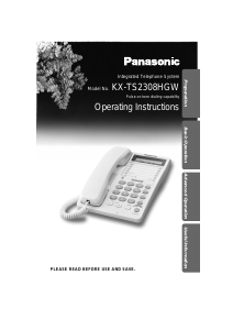 Handleiding Panasonic KX-TS2308HGW Telefoon