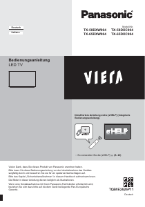 Manuale Panasonic TX-65DXC904 Viera LED televisore