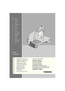 Bruksanvisning Siemens MS65500N Skärmaskin
