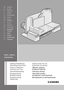Manual de uso Siemens MS78002N Cortafiambres