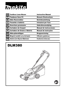 Kullanım kılavuzu Makita DLM380 Çim biçme makinesi