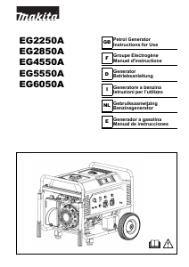 Bruksanvisning Makita EG4550A Generator