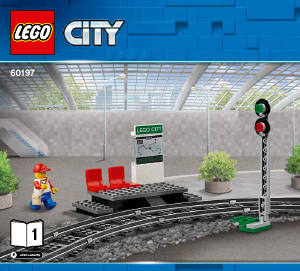 Manual Lego set 60197 City Trem de passageiros