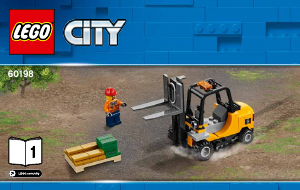 Vadovas Lego set 60198 City Krovininis traukinys