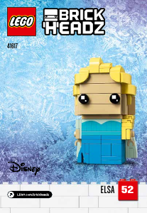 Manual Lego set 41617 Brickheadz Elsa
