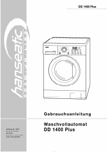 Bedienungsanleitung Hanseatic DD 1400 Plus Waschmaschine