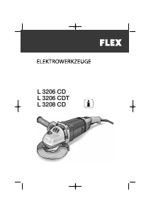 Rokasgrāmata Flex L 3208 CD Leņķa slīpmašīna