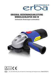 Bedienungsanleitung Erba 33601 Winkelschleifer