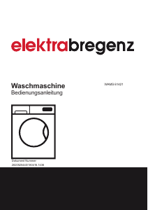 Bedienungsanleitung Elektra Bregenz WAMS 61421 Waschmaschine