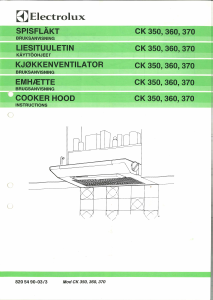 Handleiding Electrolux CK360 Afzuigkap